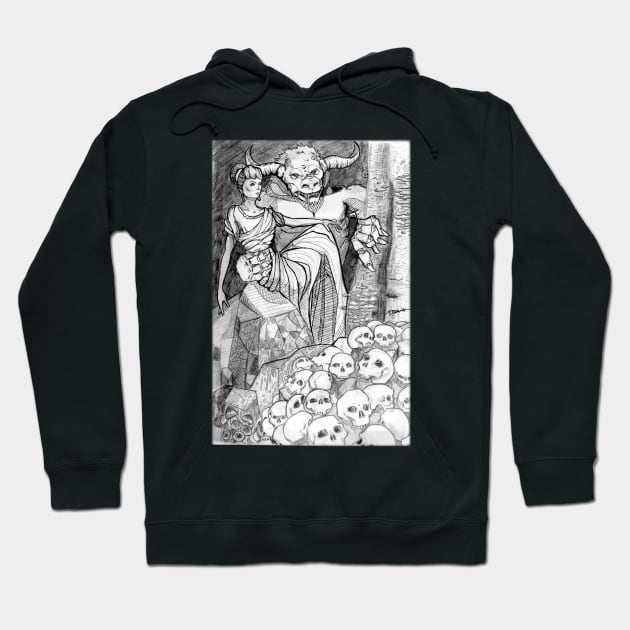 Beauty and the Beast, Greek Myth style Hoodie by GeorgiaGoddard